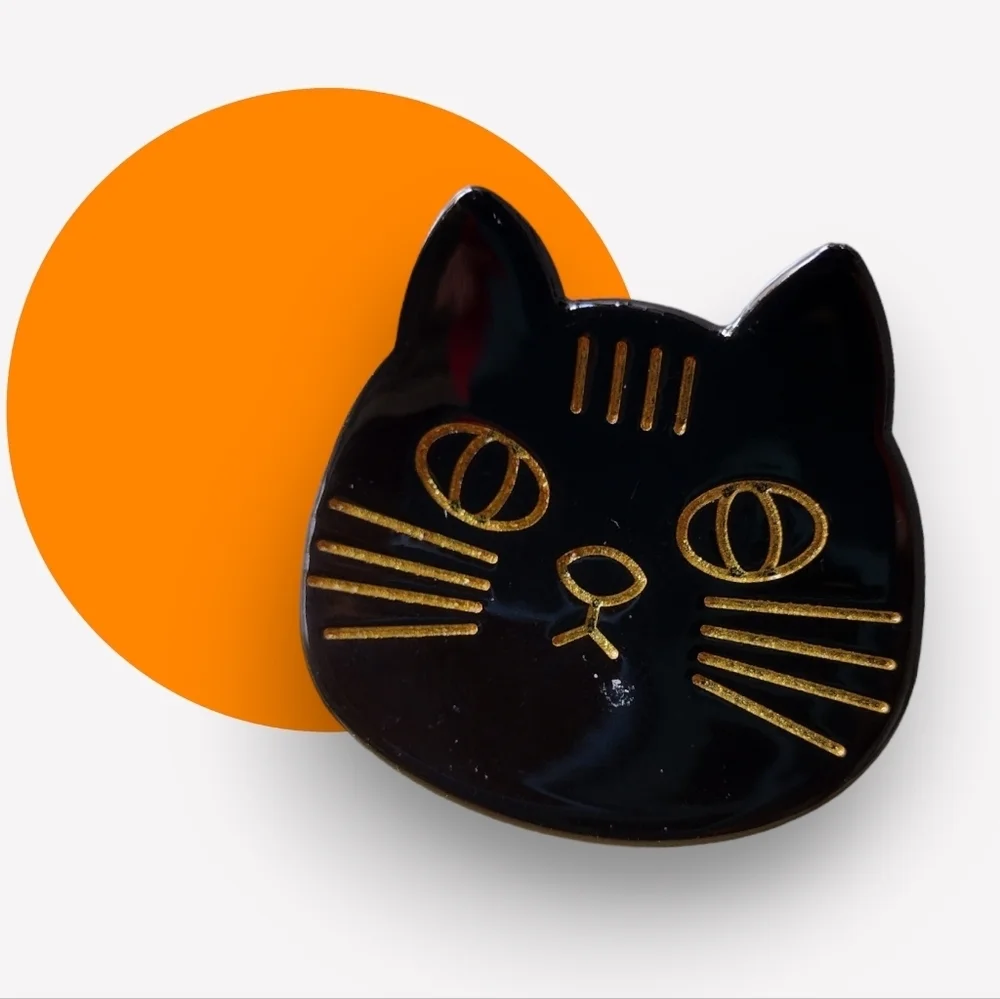 NWT Meow Cats Face Hair Clips Accessories